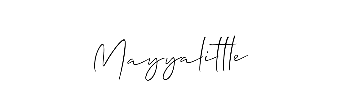 Make a beautiful signature design for name Mayyalittle. With this signature (Allison_Script) style, you can create a handwritten signature for free. Mayyalittle signature style 2 images and pictures png