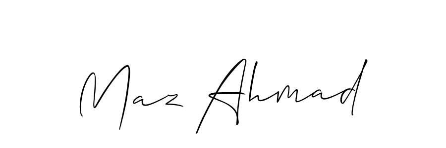 if you are searching for the best signature style for your name Maz Ahmad. so please give up your signature search. here we have designed multiple signature styles  using Allison_Script. Maz Ahmad signature style 2 images and pictures png