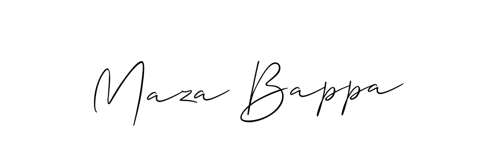 Design your own signature with our free online signature maker. With this signature software, you can create a handwritten (Allison_Script) signature for name Maza Bappa. Maza Bappa signature style 2 images and pictures png