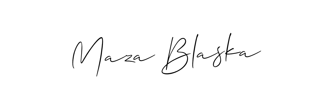 You should practise on your own different ways (Allison_Script) to write your name (Maza Blaska) in signature. don't let someone else do it for you. Maza Blaska signature style 2 images and pictures png