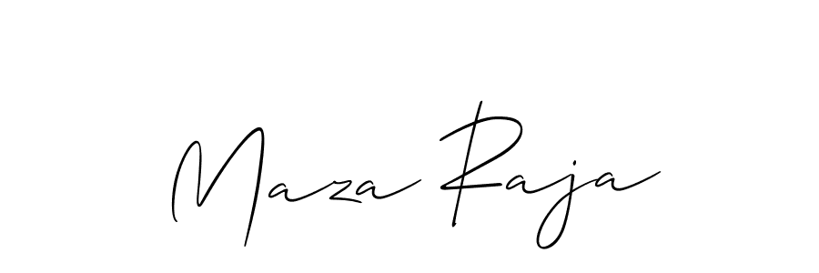 Allison_Script is a professional signature style that is perfect for those who want to add a touch of class to their signature. It is also a great choice for those who want to make their signature more unique. Get Maza Raja name to fancy signature for free. Maza Raja signature style 2 images and pictures png