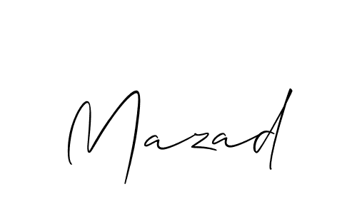 if you are searching for the best signature style for your name Mazad. so please give up your signature search. here we have designed multiple signature styles  using Allison_Script. Mazad signature style 2 images and pictures png