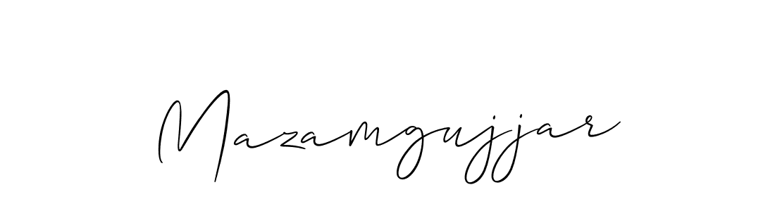 Once you've used our free online signature maker to create your best signature Allison_Script style, it's time to enjoy all of the benefits that Mazamgujjar name signing documents. Mazamgujjar signature style 2 images and pictures png