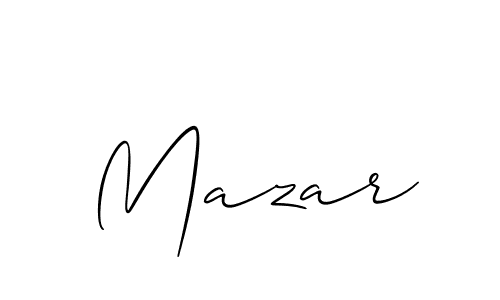 How to Draw Mazar signature style? Allison_Script is a latest design signature styles for name Mazar. Mazar signature style 2 images and pictures png