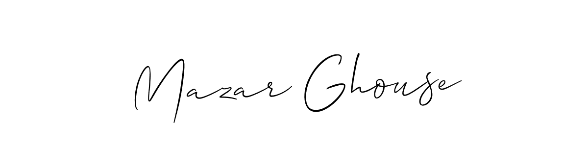 if you are searching for the best signature style for your name Mazar Ghouse. so please give up your signature search. here we have designed multiple signature styles  using Allison_Script. Mazar Ghouse signature style 2 images and pictures png