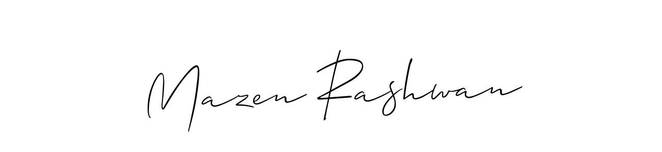 Make a beautiful signature design for name Mazen Rashwan. Use this online signature maker to create a handwritten signature for free. Mazen Rashwan signature style 2 images and pictures png