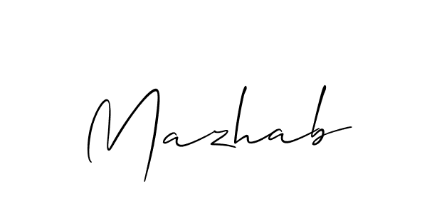 Also we have Mazhab name is the best signature style. Create professional handwritten signature collection using Allison_Script autograph style. Mazhab signature style 2 images and pictures png