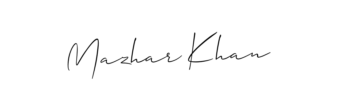 if you are searching for the best signature style for your name Mazhar Khan. so please give up your signature search. here we have designed multiple signature styles  using Allison_Script. Mazhar Khan signature style 2 images and pictures png