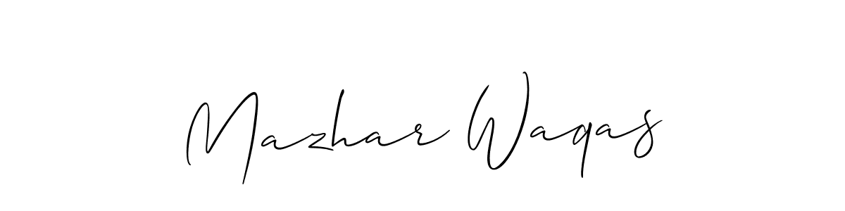 Also You can easily find your signature by using the search form. We will create Mazhar Waqas name handwritten signature images for you free of cost using Allison_Script sign style. Mazhar Waqas signature style 2 images and pictures png