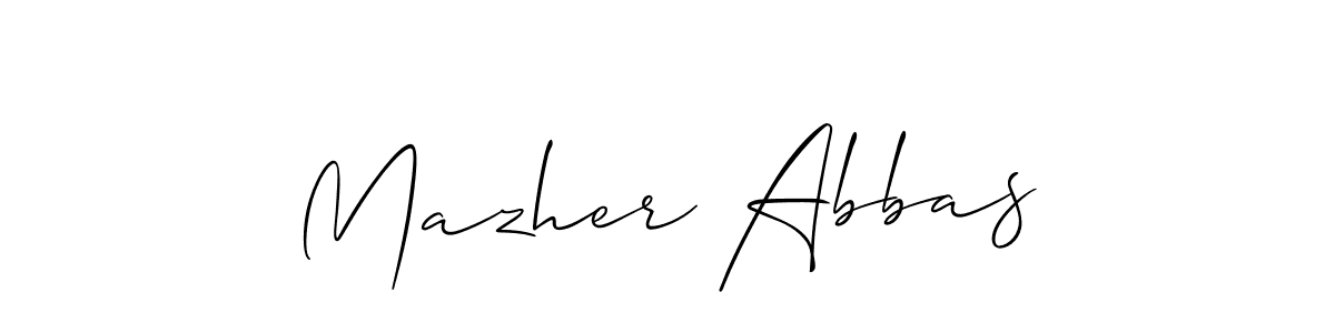 Once you've used our free online signature maker to create your best signature Allison_Script style, it's time to enjoy all of the benefits that Mazher Abbas name signing documents. Mazher Abbas signature style 2 images and pictures png