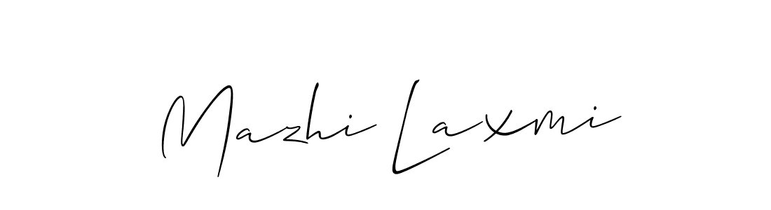 Design your own signature with our free online signature maker. With this signature software, you can create a handwritten (Allison_Script) signature for name Mazhi Laxmi. Mazhi Laxmi signature style 2 images and pictures png