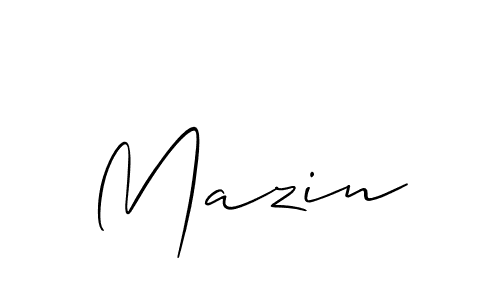 Allison_Script is a professional signature style that is perfect for those who want to add a touch of class to their signature. It is also a great choice for those who want to make their signature more unique. Get Mazin name to fancy signature for free. Mazin signature style 2 images and pictures png