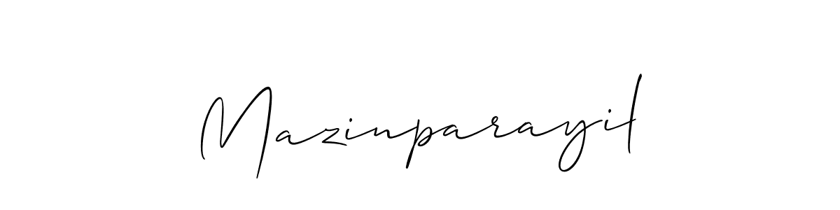 How to Draw Mazinparayil signature style? Allison_Script is a latest design signature styles for name Mazinparayil. Mazinparayil signature style 2 images and pictures png