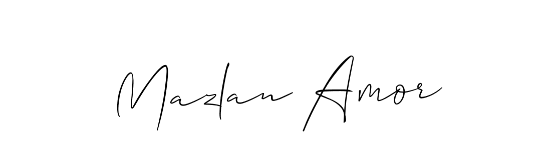 Best and Professional Signature Style for Mazlan Amor. Allison_Script Best Signature Style Collection. Mazlan Amor signature style 2 images and pictures png