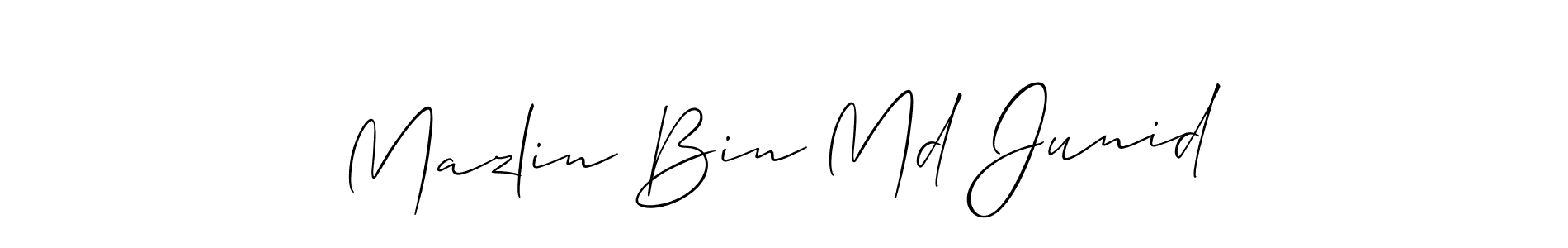 Best and Professional Signature Style for Mazlin Bin Md Junid. Allison_Script Best Signature Style Collection. Mazlin Bin Md Junid signature style 2 images and pictures png