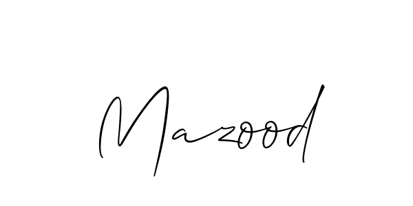 Mazood stylish signature style. Best Handwritten Sign (Allison_Script) for my name. Handwritten Signature Collection Ideas for my name Mazood. Mazood signature style 2 images and pictures png