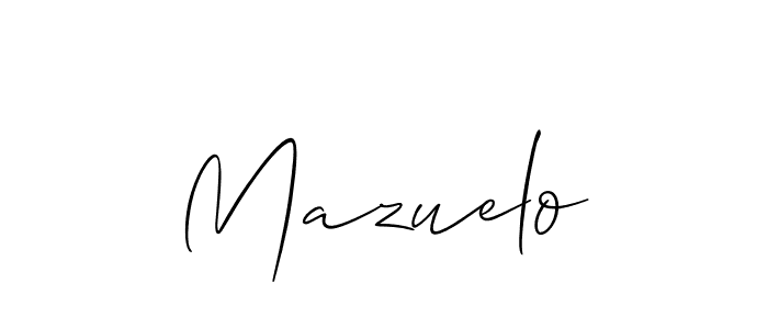 Make a beautiful signature design for name Mazuelo. Use this online signature maker to create a handwritten signature for free. Mazuelo signature style 2 images and pictures png