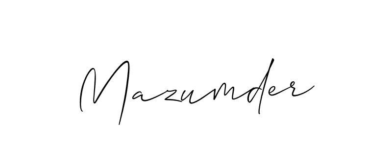 Mazumder stylish signature style. Best Handwritten Sign (Allison_Script) for my name. Handwritten Signature Collection Ideas for my name Mazumder. Mazumder signature style 2 images and pictures png