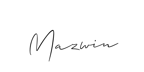 Make a beautiful signature design for name Mazwin. Use this online signature maker to create a handwritten signature for free. Mazwin signature style 2 images and pictures png