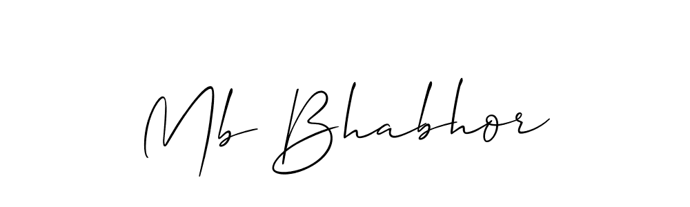 Make a beautiful signature design for name Mb Bhabhor. Use this online signature maker to create a handwritten signature for free. Mb Bhabhor signature style 2 images and pictures png