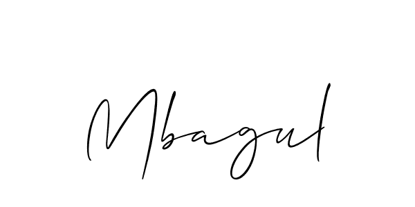 It looks lik you need a new signature style for name Mbagul. Design unique handwritten (Allison_Script) signature with our free signature maker in just a few clicks. Mbagul signature style 2 images and pictures png