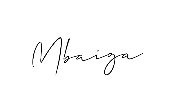 How to make Mbaiga name signature. Use Allison_Script style for creating short signs online. This is the latest handwritten sign. Mbaiga signature style 2 images and pictures png