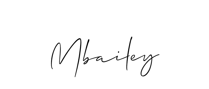 Mbailey stylish signature style. Best Handwritten Sign (Allison_Script) for my name. Handwritten Signature Collection Ideas for my name Mbailey. Mbailey signature style 2 images and pictures png