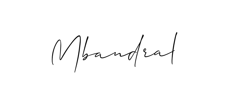 Best and Professional Signature Style for Mbandral. Allison_Script Best Signature Style Collection. Mbandral signature style 2 images and pictures png