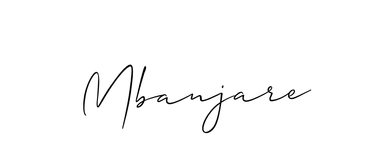 How to Draw Mbanjare signature style? Allison_Script is a latest design signature styles for name Mbanjare. Mbanjare signature style 2 images and pictures png