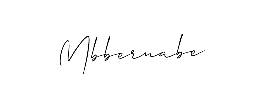 Use a signature maker to create a handwritten signature online. With this signature software, you can design (Allison_Script) your own signature for name Mbbernabe. Mbbernabe signature style 2 images and pictures png