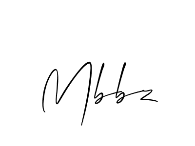 How to make Mbbz signature? Allison_Script is a professional autograph style. Create handwritten signature for Mbbz name. Mbbz signature style 2 images and pictures png