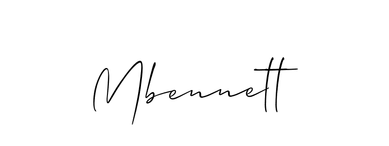 It looks lik you need a new signature style for name Mbennett. Design unique handwritten (Allison_Script) signature with our free signature maker in just a few clicks. Mbennett signature style 2 images and pictures png