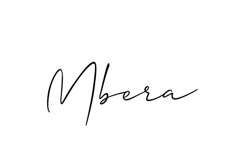 Mbera stylish signature style. Best Handwritten Sign (Allison_Script) for my name. Handwritten Signature Collection Ideas for my name Mbera. Mbera signature style 2 images and pictures png