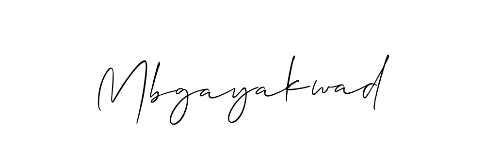 if you are searching for the best signature style for your name Mbgayakwad. so please give up your signature search. here we have designed multiple signature styles  using Allison_Script. Mbgayakwad signature style 2 images and pictures png