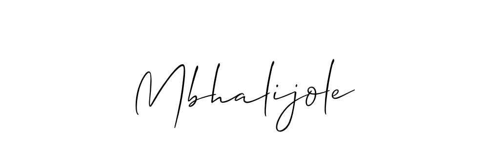 How to make Mbhalijole name signature. Use Allison_Script style for creating short signs online. This is the latest handwritten sign. Mbhalijole signature style 2 images and pictures png