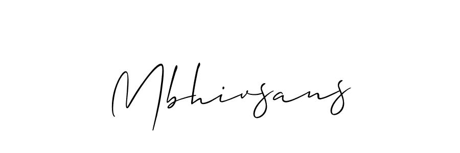 Best and Professional Signature Style for Mbhivsans. Allison_Script Best Signature Style Collection. Mbhivsans signature style 2 images and pictures png