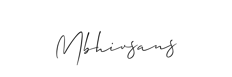 Best and Professional Signature Style for Mbhivsans. Allison_Script Best Signature Style Collection. Mbhivsans signature style 2 images and pictures png