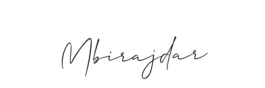 Also we have Mbirajdar name is the best signature style. Create professional handwritten signature collection using Allison_Script autograph style. Mbirajdar signature style 2 images and pictures png