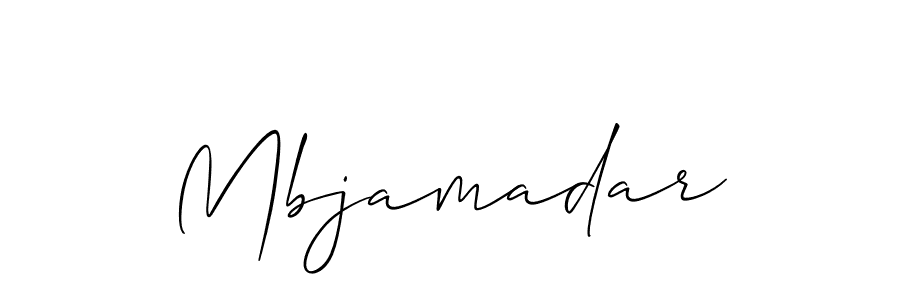 It looks lik you need a new signature style for name Mbjamadar. Design unique handwritten (Allison_Script) signature with our free signature maker in just a few clicks. Mbjamadar signature style 2 images and pictures png