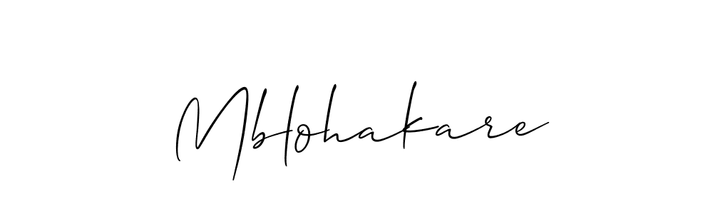 Best and Professional Signature Style for Mblohakare. Allison_Script Best Signature Style Collection. Mblohakare signature style 2 images and pictures png