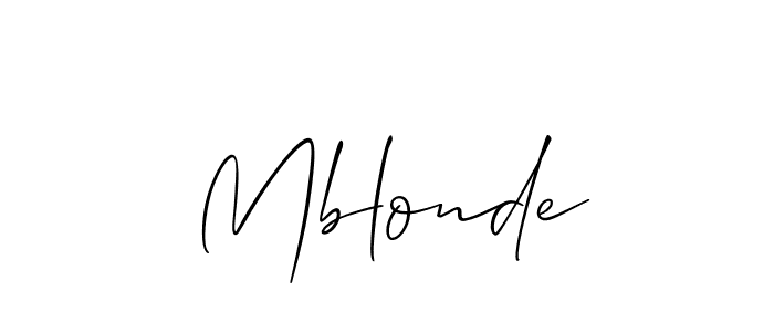 Make a short Mblonde signature style. Manage your documents anywhere anytime using Allison_Script. Create and add eSignatures, submit forms, share and send files easily. Mblonde signature style 2 images and pictures png