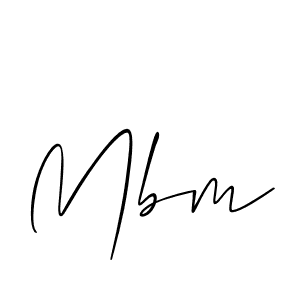 How to make Mbm signature? Allison_Script is a professional autograph style. Create handwritten signature for Mbm name. Mbm signature style 2 images and pictures png