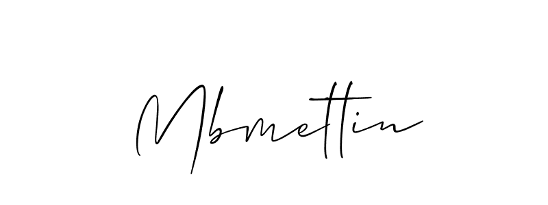 Design your own signature with our free online signature maker. With this signature software, you can create a handwritten (Allison_Script) signature for name Mbmettin. Mbmettin signature style 2 images and pictures png