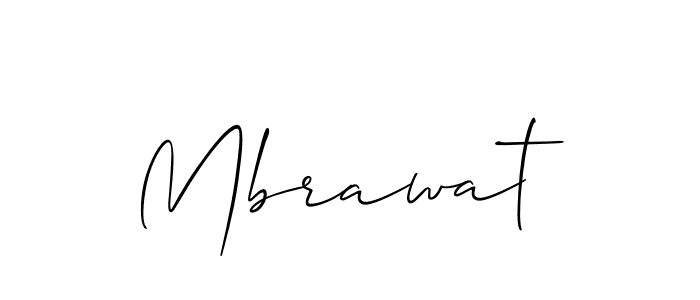 Make a beautiful signature design for name Mbrawat. With this signature (Allison_Script) style, you can create a handwritten signature for free. Mbrawat signature style 2 images and pictures png