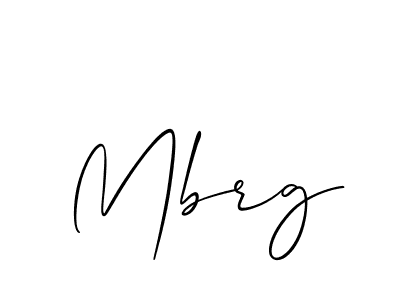 It looks lik you need a new signature style for name Mbrg. Design unique handwritten (Allison_Script) signature with our free signature maker in just a few clicks. Mbrg signature style 2 images and pictures png
