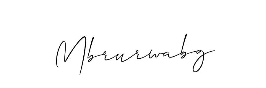 Make a beautiful signature design for name Mbrurwabg. With this signature (Allison_Script) style, you can create a handwritten signature for free. Mbrurwabg signature style 2 images and pictures png