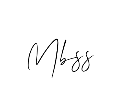 How to make Mbss name signature. Use Allison_Script style for creating short signs online. This is the latest handwritten sign. Mbss signature style 2 images and pictures png