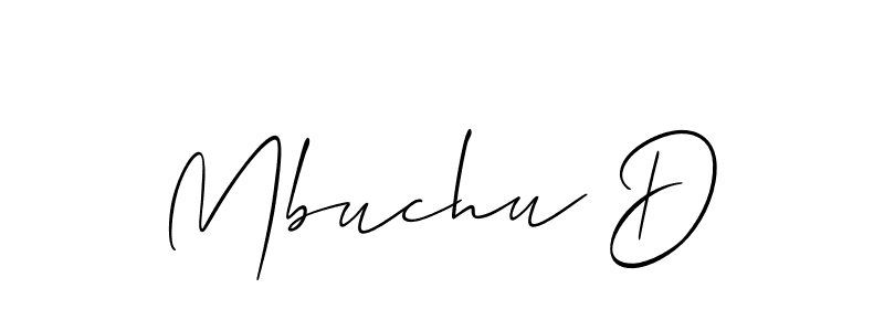 Make a short Mbuchu D signature style. Manage your documents anywhere anytime using Allison_Script. Create and add eSignatures, submit forms, share and send files easily. Mbuchu D signature style 2 images and pictures png