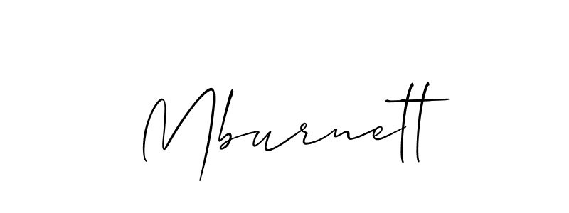 Best and Professional Signature Style for Mburnett. Allison_Script Best Signature Style Collection. Mburnett signature style 2 images and pictures png