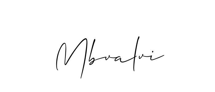 How to make Mbvalvi signature? Allison_Script is a professional autograph style. Create handwritten signature for Mbvalvi name. Mbvalvi signature style 2 images and pictures png